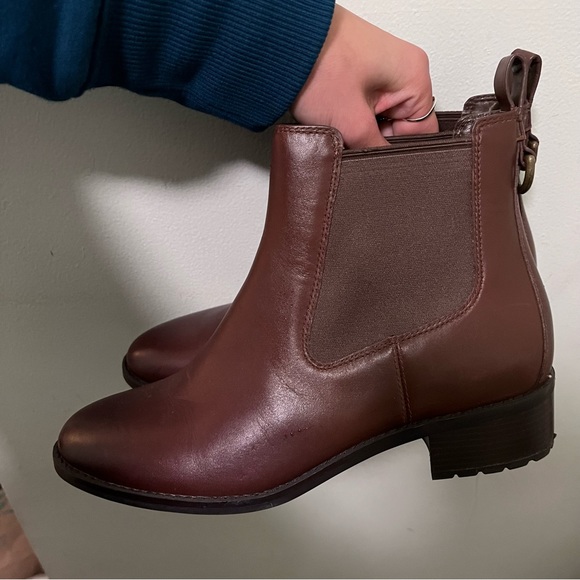 Cole Haan Brown fall Leather Chelsea Boots - Picture 4 of 6